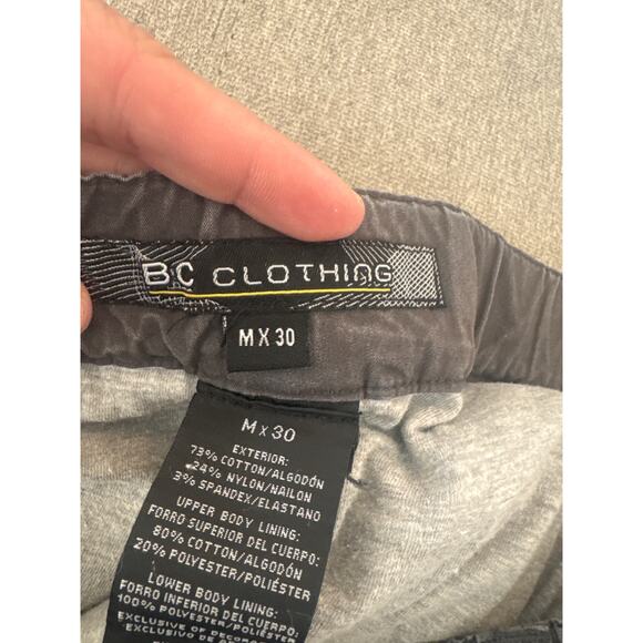 BC Clothing Lined Tactical Cargo Pants Men’s M x 30 Adjustable Waist Dark Grey - Picture 8 of 9